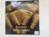 Bouquet de vedettes acordion disc vinyl lp muzica populara acordeon belgia VG+, VINIL