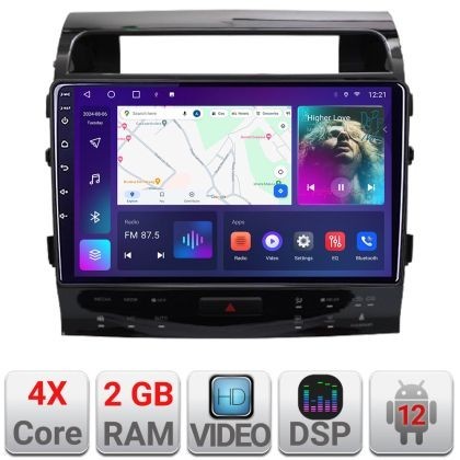 Navigatie Toyota Land Cruiser V8 L200 2009-2020 dedicata Android radio gps internet 2+32 kit-381-type-b+EDT-E210v2 CarStore Technology