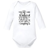 Body bebe big sister surori text funny alb bumbac marimea 86