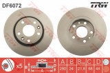 Disc frana RENAULT SCENIC III (JZ0/1) (2009 - 2016) TRW DF6072