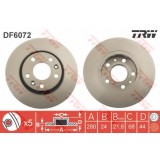Disc frana RENAULT MEGANE III Grandtour (KZ0/1) (2008 - 2016) TRW DF6072