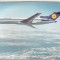bnk cp Aviatie - Lufthansa - Boeing 727 Europa Jet - necirculata