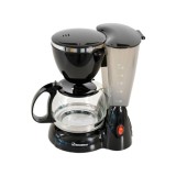 Cafetiera Hausberg, 600 ml, 800W, Negru, Filtru Cafea, Espressor