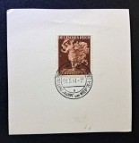 Germania / Austria (Ostmark) 1941 Fragment "Modestadt Wien" (3 Rpf Sepia-Maro) Ștampilat Special Viena " 01.5.41" - CKL2, Stampilat