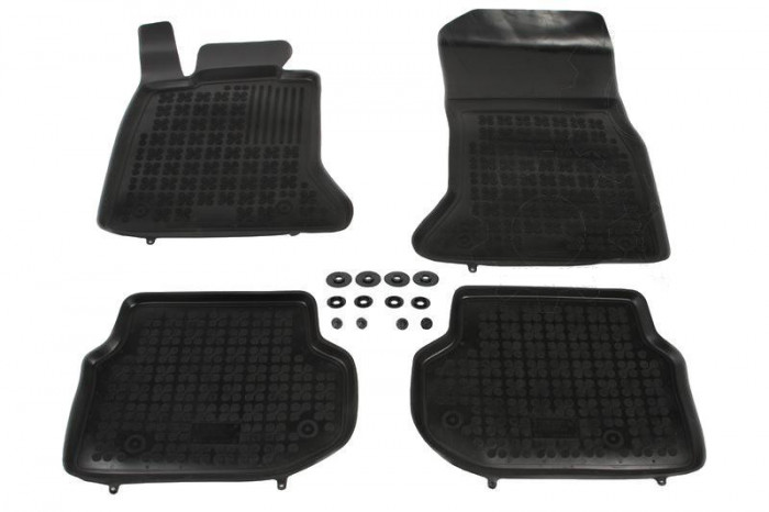 Set covorase auto din cauciuc BMW Seria 5 F10/F11 din 12.2009-2012 , presuri tip tavita marca Rezaw Plast