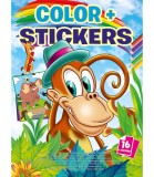 Carte de Colorat Color + Stickere 16 Pagini 4 Tipuri
