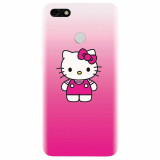 Husa silicon pentru Huawei P9 Lite mini, Cute Pink Catty