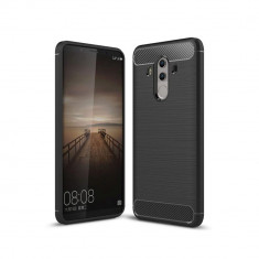 Husa Compatibila cu Huawei Mate 10 Pro Techsuit Carbon Silicone Negru