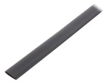 Manşon termocontractabil 2:1 38,1mm negru fără adeziv - rolă