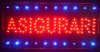 Reclama LED - ASIGURARI - de interior, 48 x 25 cm