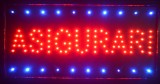 Reclama LED - ASIGURARI - de interior, 48 x 25 cm, Oem