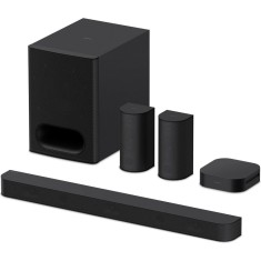 Soundbar Sony BRAVIA Theatre System 6 HT-S60, 5.1ch, 1000W, Dolby Atmos, DTS:X, AI Voice Zoom 3, Mod Multi Stereo Party, Bluetooth 5.3, Negru