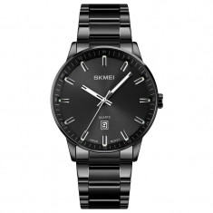 Ceas barbati Skmei Quartz Fashion Clasic Analog Data Negru