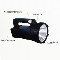 Lanterna LED 5W Reincarcabila cu Variator Intensitate Lichao LC2216 foto