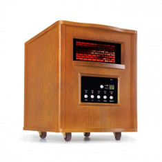 Klarstein Heatbox, incalzitor cu infraro?u, 1500 W, 12 h cronometru, telecomanda, stejar foto