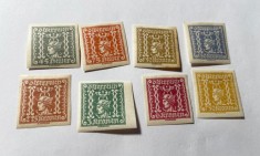 Austria 1920-1922 Timbre de Ziar Merkur (Zeul Mercur) Serie de 8v Nedantelate Neștampilat / MH - A90 - TG1