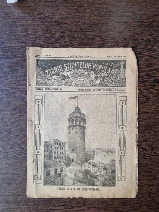 Ziarul Științelor Populare și al Călătoriilor - nr 49/1915 -
