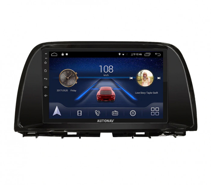 Navigatie Mazda CX5 2012-2017 AUTONAV Android GPS Dedicata, Model Classic, Memorie 128GB Stocare, 6GB DDR3 RAM, Display 9&quot; Full-Touch, WiFi, 2 x USB,