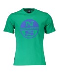 Tricou barbati, cu imprimeu cu logo, Regular fit, Verde deschis (Marime: M), North Sails