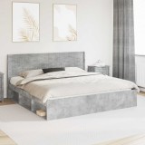 vidaXL Tăblie cap Gri Beton Lemn prelucrat 889558