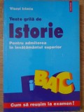 TESTE GRILA DE ISTORIE PENTRU ADMITEREA IN INVATAMANTUL SUPERIOR-VIOREL IRIMIA-91413
