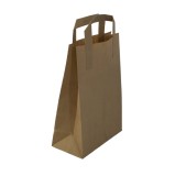 Sacosa hartie KN cu maner banda, 18x9x25cm, 50 buc. set