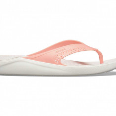 Slapi Crocs LiteRide Flip Pepene - Melon/White