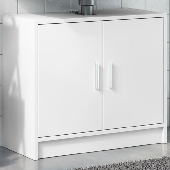 vidaXL Dulap de chiuvetă, alb, 63x29x55 cm, lemn prelucrat 848094