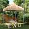 Gossi cort de petrecere pliabil pop-up, 200x200x306 cm, bej