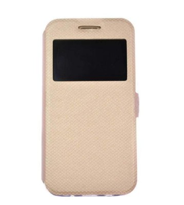 Husa Telefon Flip Book s-view LG G4 Gold foto