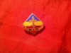 Insigna BIR - Banca Internationala a Religiilor , Metal si email , h= 2,3 cm