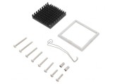 Radiator Extrudat cu Aripioare Negru 42x42x9.5mm
