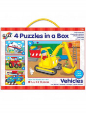 Set 4 puzzle-uri Vehicule (4, 6, 8, 12 piese) foto