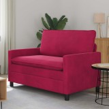 vidaXL Canapea Roșu Vin 126 x 81 x 87,5 cm Catifea 42028801