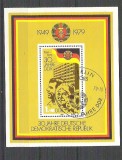 Germany DDR 1979 DDR 30 years, perf. sheet, used H.009, Stampilat
