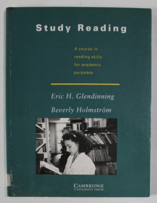 STUDY READING , A COURSE IN READING SLILLS FOR ACADEMIC PURPOSES by ERIC H. GLENDINNING and BEVERLY HOLMSTROM , 1992 foto