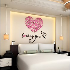 Sticker Acril Decor, Acril Lucios, Loving You, Motivational