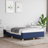 VidaXL Cadru de pat fără saltea Albastru 120x190 cm țesătură 379521