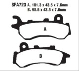 Set placute frana fata EBC SFAC723 - Honda SH 125 ANC Mode CBS (19-20) - SH 125 FSH Mode CBS (21-24) 4T LC 125cc