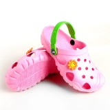 Papuci/saboti, clogs, pentru copii, spuma EVA, roz si verde, marimea 22, Jose Amorales