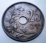 7.496 BELGIA 25 CENTIMES 1909 BELGIQUE, Europa, Cupru-Nichel