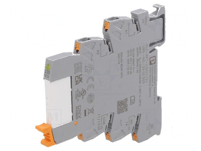 Releu SPDT cu bobină de 230VAC 6A