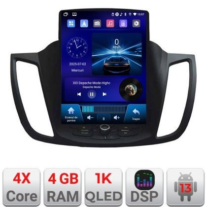Navigatie Ford Kuga 2013-2020 tip tesla radio gps internet 4 Core carplay android auto 4+64 Incell Display kit-tesla-362+EDT-E220-RK CarStore Technolo