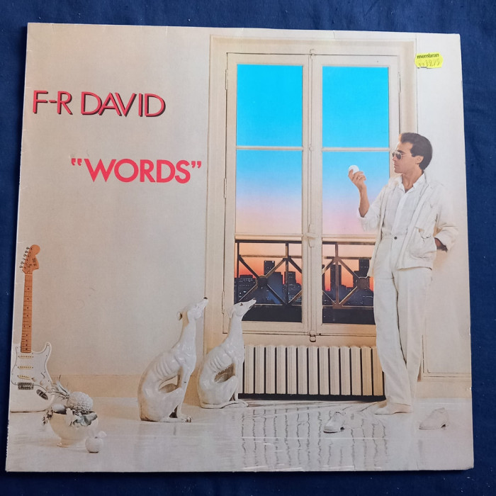 F-R David - Words _ vinyl,LP_ Carrere , Germania, 1982 _ VG+ / NM