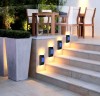 Set 2 lampi de perete, 6 LED, cu senzor de lumina, incarcare solara, alb cald, 15W, BZRSH, Oem