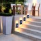 Set 2 lampi de perete, 6 LED, cu senzor de lumina, incarcare solara, alb cald, 15W, BZRSH