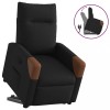VidaXL Fotoliu rabatabil cu ridicare pe verticală, negru, textil 3324008