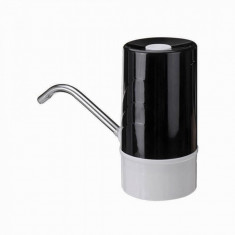 Pompa electrica de apa Rosberg R52013B, Incarcare cu USB, Pentru sticle de pana la 11 litri, Tub din otel inoxidabil, Negru foto