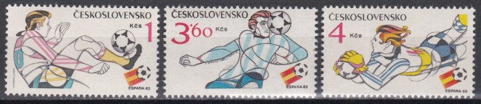 Cehoslovacia 1982 - Cupa Mondială de fotbal - Spania, MNH