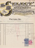 Factura Select International Machine Company BUCURESTI 1924